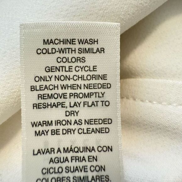 WHBM White Ruffled Sheath Dress Sz 4 LWD, Wedding, Cocktail Party, Elegant - Picture 8 of 15